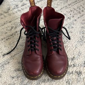 Dr. Martens boots maroon